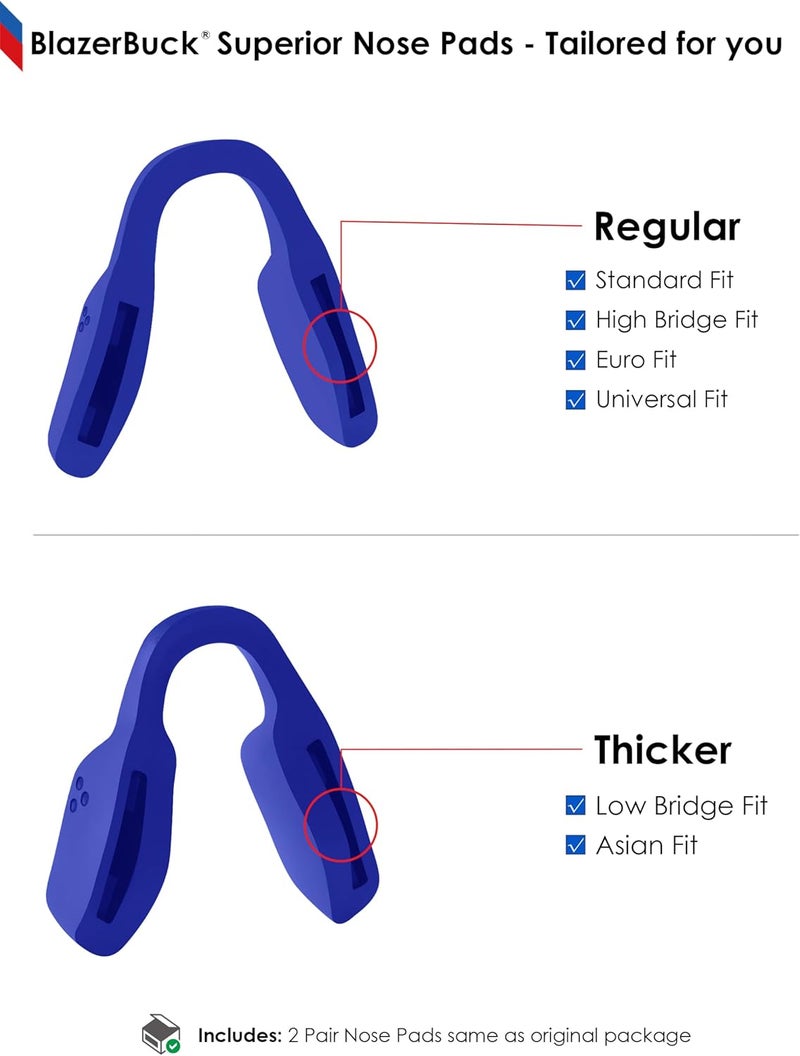 BLAZERBUCK Replacement Nose Piece Nose Pads for Oakley Metalink OX8153 Eyeglasses - Image 4